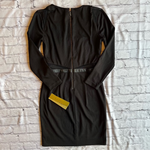 Nicole Miller Little Black Event Party Dress NWT NEW Gothic Size 2 Mesh $330+ - Picture 10 of 16